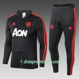 Manchester United Komplet Sweatshirts Crna 2018/19